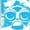 BLUSH, variant on Furby - Photoreal Furby Logo - Junior's Cropped Hoodie
