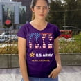 thumbnail image 4 of US Army Be All You Can Be Women's V-Neck T-shirt American Flag Military Veteran DD 214 Patriotic Armed Forces Licensed Tee, 4 of 7