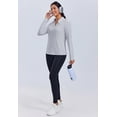 thumbnail image 4 of Pinspark Women's UPF 50+ Sun Shirts Long Sleeve Workout Tops Lightweight V Neck Hiking Running Fishing Golf Shirt for Summer, 4 of 6