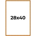 thumbnail image 2 of 28x40 Honey Brown Real Wood Picture Frame Width 0.75 inches | Interior Frame Depth 0.5 inches |, 2 of 8