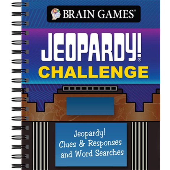 Pre-Owned Brain Games - Jeopardy! Challenge: Jeopardy! Clues & Responses and Word Searches Paperback