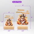 thumbnail image 5 of Happy Thanksgiving Collie Welcome Thankful Fall Autumn Pumpkin Acrylic Plaque Sign Ashwood Base Collie Dog Lover Gifts Idea Home Desk Decor - 02021, 5 of 5