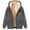 Grey, variant on Lovzfmll Fleece-Lined Graphic Hoodie for Men, Long Sleeve Zip Cardigan Sweatshirt Jacket, Warm and Stylish for Winter Gray, L