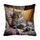 thumbnail image 2 of Uuiauoio Cat Pillow Covers 18x18, Cats Lovers Lady Gifts, Cat Gifts for Mom Mother's Day, Cats Decorative Pillow Covers for Home Bedroom Living Room Office Decor, 2 of 6