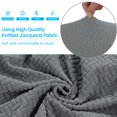 thumbnail image 3 of 2-Piece Stretch Wingback Chair Cover Elastic Wingback Armchair Slipcovers (silver gray), 3 of 7