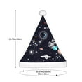 thumbnail image 3 of Salouo Galaxy2 for Adult Christmas Hat Xmas Holiday Hat Santa Hat for Women & Men Festive Headwear Accessories Fit for Christmas/ New Year/Holiday/Party,1PC, 3 of 6