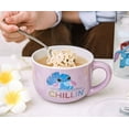 thumbnail image 6 of Disney Lilo & Stitch "Chillin" Ceramic Soup Mug With Vented Lid | Holds 24 Ounces, 6 of 7