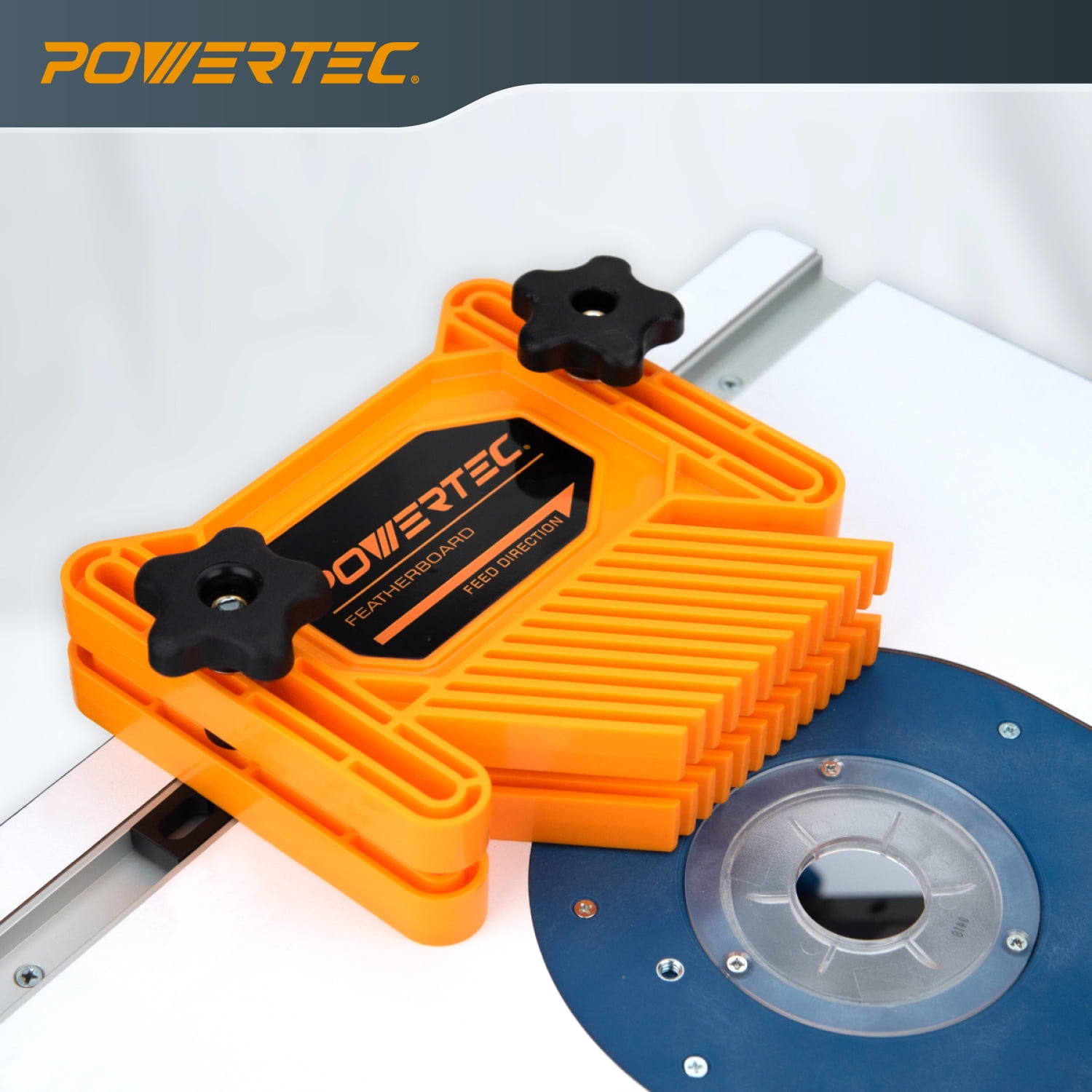 POWERTEC 4PK Featherboards for Table Saw, Router Table, Router Fence and Band Saw. Woodworking Tools & Accessories To Reduce Kickback and Increase Safety, 72027