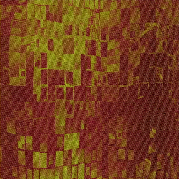 Ahgly Company Indoor Square Patterned Tomato Sauce Red Area Rugs, 4' Square