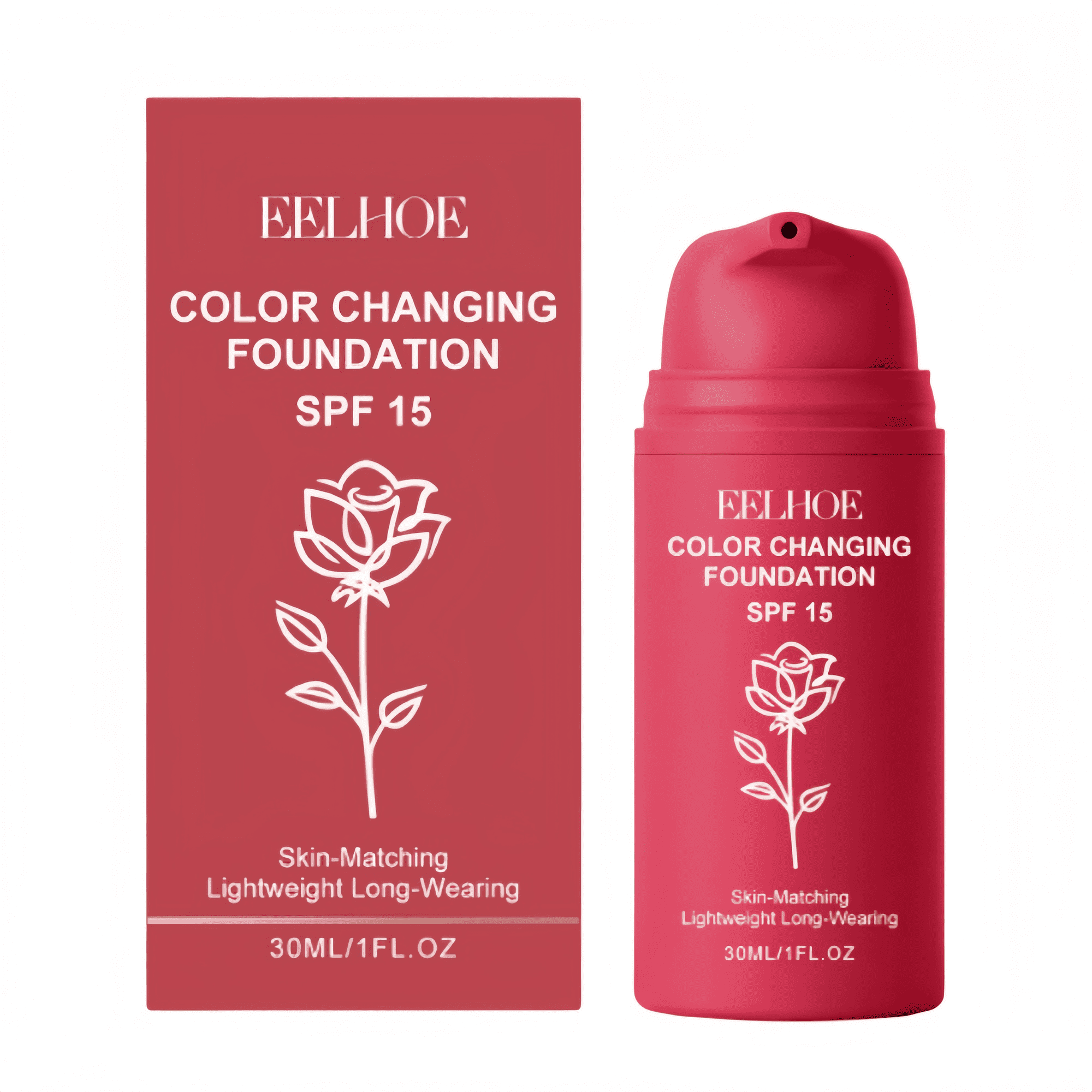 Korean Color Changing Foundation – Foundation Professional Makeup Full Coverage Fast Base , Hydrating Medium Coverage, Smooths Fine Lines & Wrinkles (1PCS)