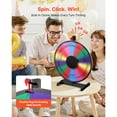thumbnail image 2 of KFFKFF Roue Tournante de 18 Po pour Prix, Roue Tournante à 14 Emplacements avec Support, Roulette de Table pour Gagner de la Fortune avec Effacement à Sec et 2 Marqueurs, 6 Couleurs, Assemblage Facile, 2 of 9