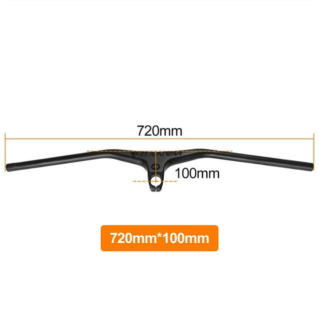 Poignée Intégrée en Carbone pour Guidon de VTT 28.6mm 17 Degrés Pièces de Vélo, Longue Durée