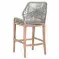 thumbnail image 4 of Maklaine 30" Rope Weave Bar Stool in Stone Wash and Light Gray, 4 of 8