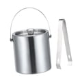 thumbnail image 4 of Cubo de hielo de acero inoxidable, práctico contenedor de cubitos de hielo de doble pared para llevar 1.6L, 4 of 9