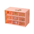 thumbnail image 2 of Renjiang Mini Drawer Desk Plastic Craft 9 Mini Desktop Organizers and Storage Drawers Plastic Storage Box for Office, Cosmetics, Jewelry, Room Tool Organizer, 2 of 5