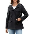 thumbnail image 3 of QHFBli Women's Rain Jacket Waterproof Lightweight Packable Raincoat with Hood for Golf Hiking Travel Windbreaker, 3 of 6