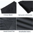 thumbnail image 3 of Womens Crossover Biker Shorts 5" High Waisted Yoga Workout Athletic Running Spandex Shorts, 3 of 11