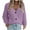 Purple, variant on Simua Women's Knit Open Front Sweater Long Sleeve Button Loose Short Cardigan Outerwear Coats