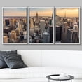 thumbnail image 3 of wall26 - New York City Midtown Skyline - Framed Canvas Art Wall Art - 16"x24"x3 White, 3 of 5