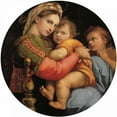 thumbnail image 2 of Raphael 20x20 Black Ornate Wood Framed with Double Matting Museum Art Print Titled - Madonna And Child With St John 6, 2 of 4