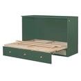thumbnail image 5 of Queen Solid and Stable Murphy Bed with Large Drawers (Green), 5 of 15