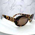 thumbnail image 3 of MIU MIU Sunglasses MU 06ZS VAU06B New Brown Black Tortoise Gold Metal Logo Italy, 3 of 6