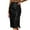 Black, variant on Sequin Midi Skirt for Women Fashion A-Line Zipper High Waist Party Skirts for Women Slit Half Skirt
