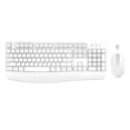 thumbnail image 1 of Combo de teclado y ratón inalámbricos EDJO de tamaño completo, blanco, 1 of 7