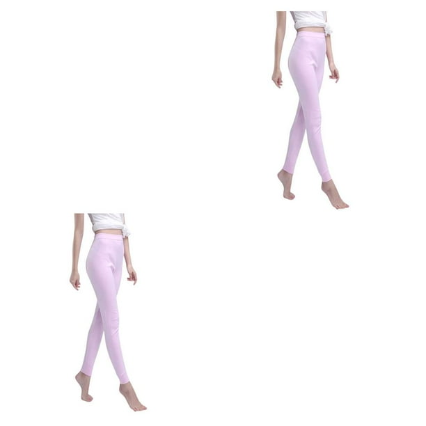 Pantalones de ropa interior térmica Minnieouse Mallas de longitud completa cómodas de invierno Color sólido M L XL