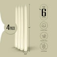 thumbnail image 2 of Ivory Taper Candles - 4 Pack 10" Ivory Candlesticks - Unscented Cream Candle Sticks for Home Decoration, Holiday Tables, Weddings, Restaurants & Business Events, 2 of 4
