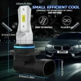 thumbnail image 6 of 4Pcs Luces Fuertes Para Auto Coche Luz Carro Bulbs 9005+9006 Led Super Blanco Lámparas De Alta Potencia Fácil De Instalar, 6 of 9
