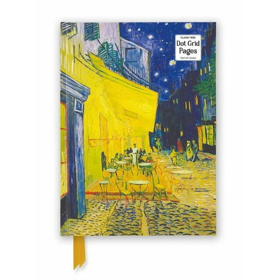 Flame Tree Dot Grid Notebooks Vincent Van Gogh: Café Terrace (Foiled Dot Grid Journal), (Hardcover)