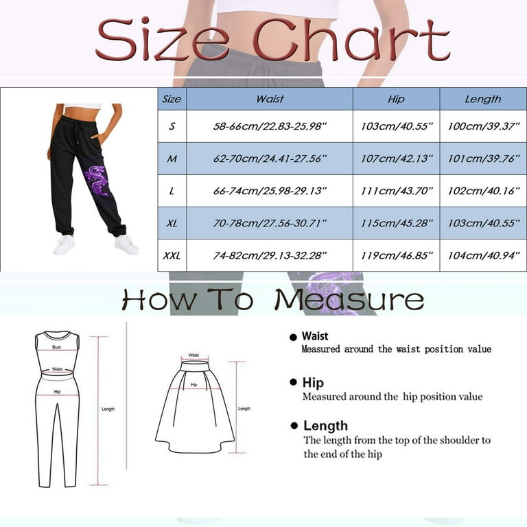 Xinqinghao Baggy Sweatpants For Women Women Printed Casual Pants With Two  Pockets Sports Closed Waist Lace Up Elastic Waist Small Foot Pants Sweatpants  Womens Lounge Pants E S 