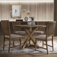 thumbnail image 5 of Farmhouse 48" Dia Round Dining Table with Pedestal Base, Kitchen Dining Room Table for 4, Standard Height, 150lbs Weight Capacity, 5 of 5