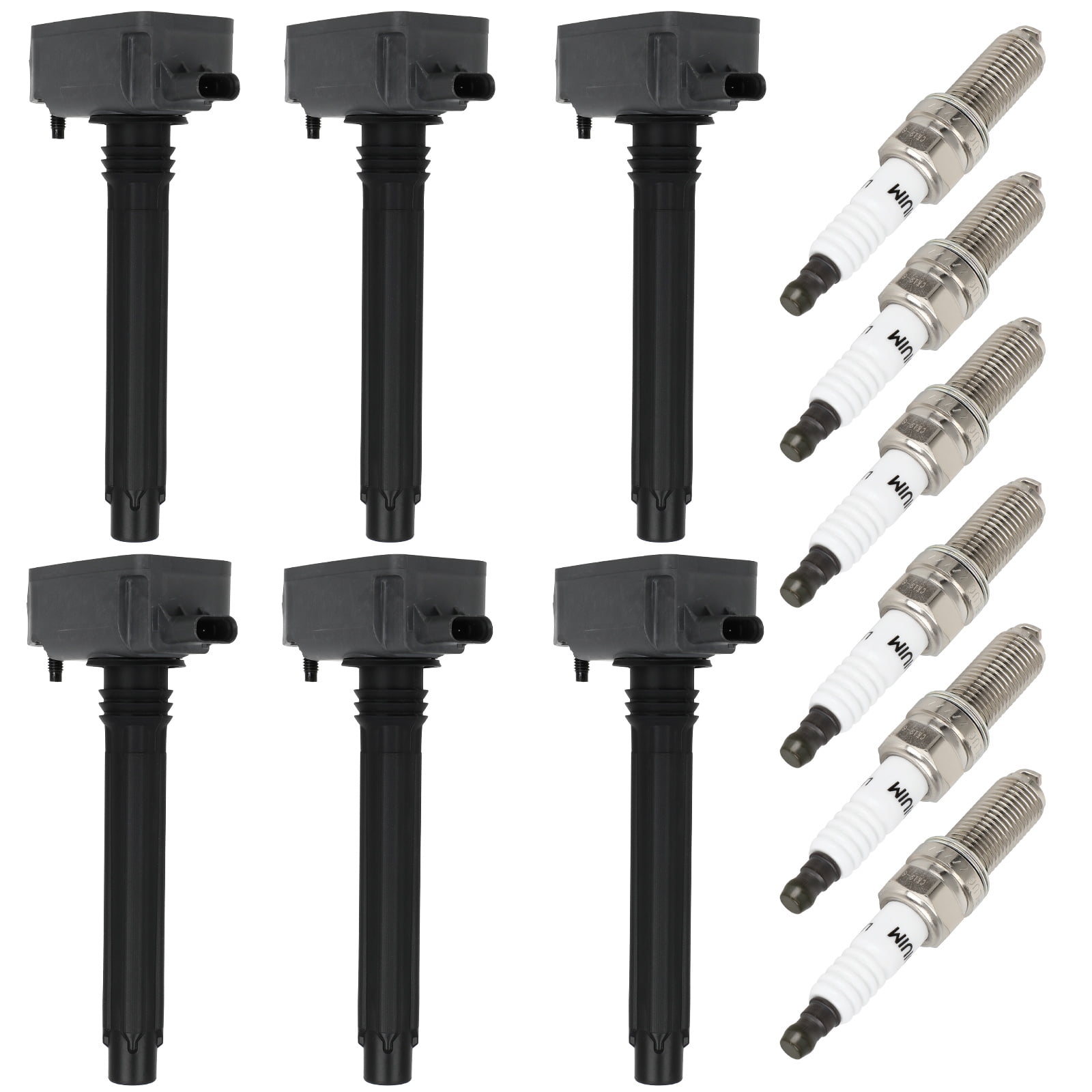 AUTOMUTO Set of 6 Ignition Coil Packs with 6 PCS iridium Spark Plugs Fit 2016-2020 for Jeep for Grand Cherokee 3.6L V6 2018-2020 for Chrysler for Pacifica 3.6L V6 UF807