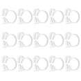 thumbnail image 1 of Uxcell 15pcs Doble Clip de Sujeción 28.8-34mm Abrazaderas de Plástico de Alta Resistencia Kit de Abrazaderas Ajustables para Plomería Automotriz Línea de Combustible, Blanco, 1 of 6