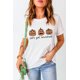 thumbnail image 4 of ABPHQTO Camiseta blanca de manga corta con estampado de calabaza Let's Get Smashed para mujer, 4 of 5