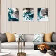 thumbnail image 2 of 3 Pieces Canvas Wall Art Wall Decor for Bedroom Gray Blue And White Cloud Abstract Wall Art for Living Room Painting Pictures Modern Home Decor Print Poster Hanging Artwork (12X16), 2 of 5