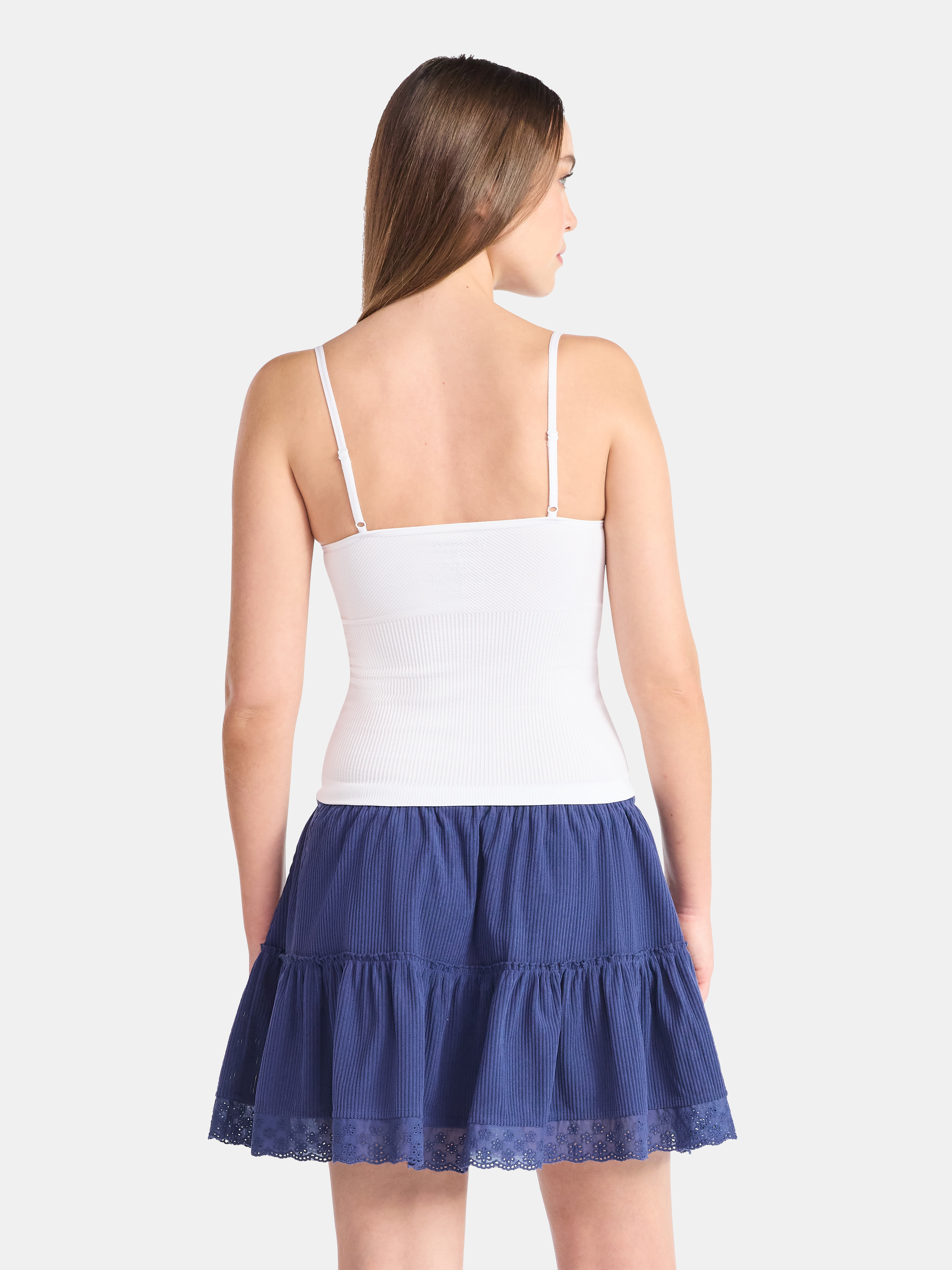No Boundaries Seamless Mitered Textured Tank Top, Women's