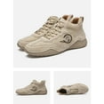 thumbnail image 3 of Rewenti Fall/Winter High Top Short Boots Breathable Velvet Cotton Shoes Beige 9(44), 3 of 9