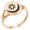 Rose Gold, variant on Stainless Steel Aztec Harmony Rune Minimalist Oval Top Polished Statement Signet Ring