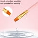 thumbnail image 3 of Juego de pinceles de pintura para el cabello de nailon, 10 Uds., redondos para arte de uñas faciales TFixol  cepillos, 3 of 7