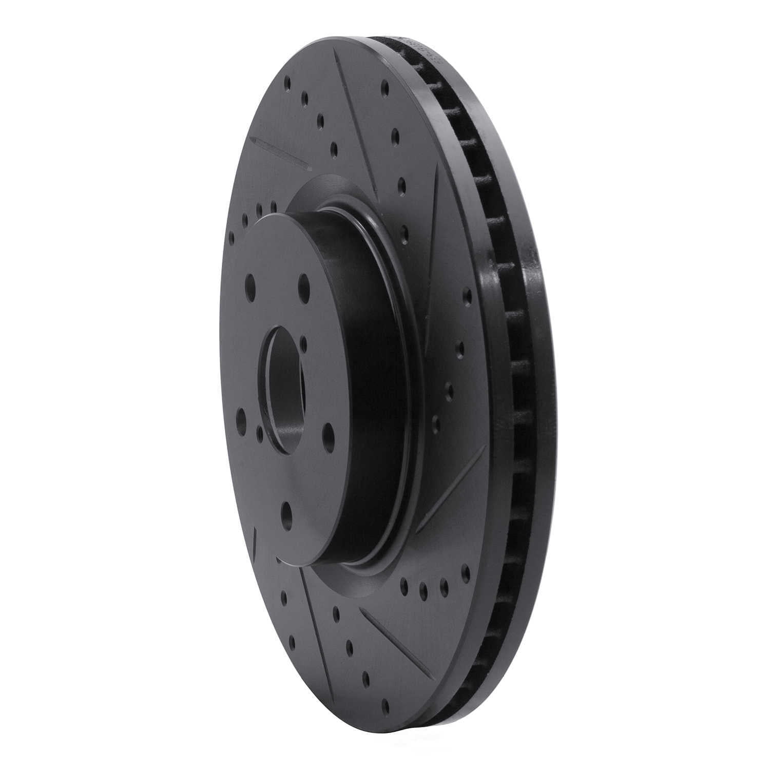 Dynamic Friction Company 633-13035R DFC Brake Rotor - Drilled And Slotted - Black