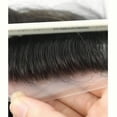 thumbnail image 3 of European Real Human Hair Toupee for Men 8x10 Wavy Pieces Replacement Hairpiece Prosthesis PU Skin System, 3 of 6