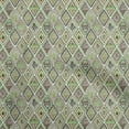 thumbnail image 1 of oneOoneCottonSilkGreenFabricTribalSewingMaterialPrintFabricByTheYard42InchWide, 1 of 4