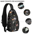 thumbnail image 2 of Woodland Mushroom Sling Bag, Lightweight and Durable Crossbody Daypack with Cottagecore Aesthetic, Ideal for Travelers and Gym Sessions, 2 of 5