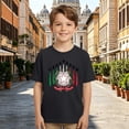thumbnail image 4 of BOOMNY Toddler Girls Short Sleeve Italy Soccer T-Shirts Crew Neck Graphic International Football Tee Tops for Girl Soft Dailywear, 4 of 6
