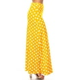thumbnail image 2 of Women's Comfy Fold Over Loose Fit A-Line Lounge Wear Polka Dot Long Maxi Skirt, 2 of 4