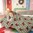 thumbnail image 4 of Manfei Country Buffalo Plaid Christmas 7 Pieces Full Size Bedding Sets,Rustic Gingerbread Man Full Size Bed in a Bag,Xmas Reversible, 4 of 7
