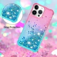 thumbnail image 4 of Funda para iPhone 16 PRO MAX Transparente con Brillos Carcasa Protectora Antigolpes con Glitter Brillante, 4 of 5